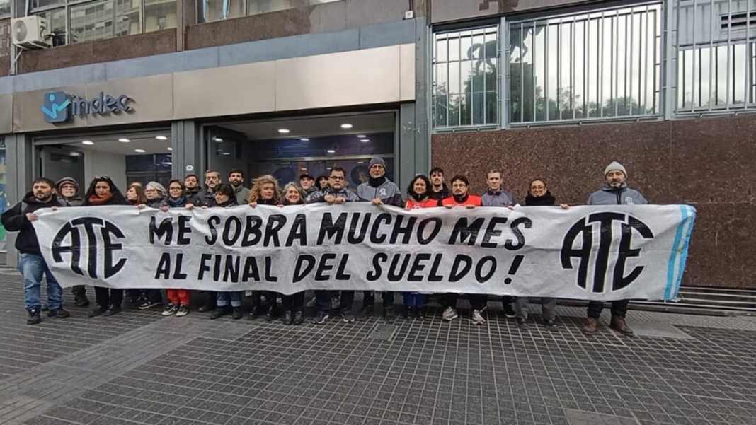 Trabajadores del INDEC en movilización
