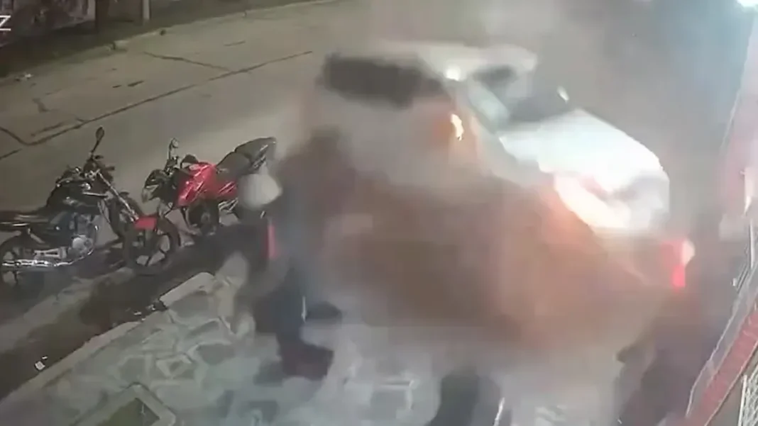 Lugar del accidente en Mar del Plata