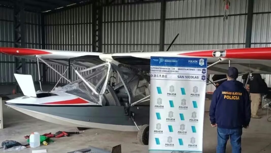 Hidroavión experimental secuestrado en el aeródromo de Alvear durante un operativo antidrogas