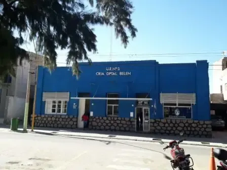 Móvil policial en la ciudad de Belén