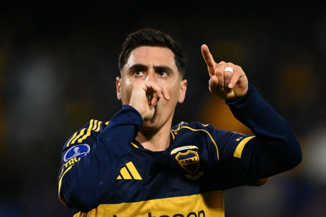 Boca Juniors celebra un gol en la Copa Sudamericana 2026