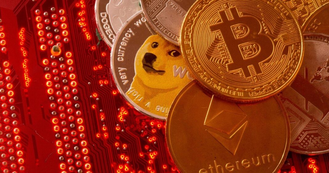 Representación gráfica de Ethereum con su símbolo y cotización