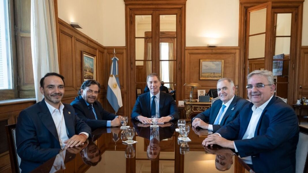 Gobernadores del Norte reunidos con Diego Santilli en Casa Rosada