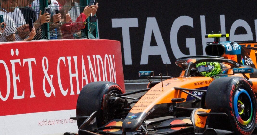 Circuito de Monza durante una carrera de Fórmula 1