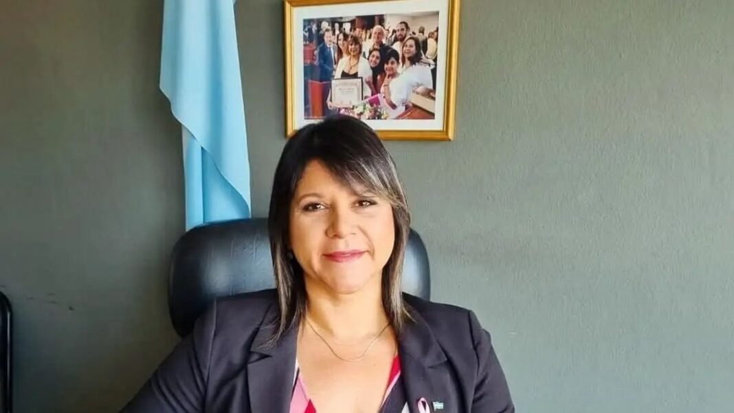 Diputada Natalia Herrera en conferencia de prensa