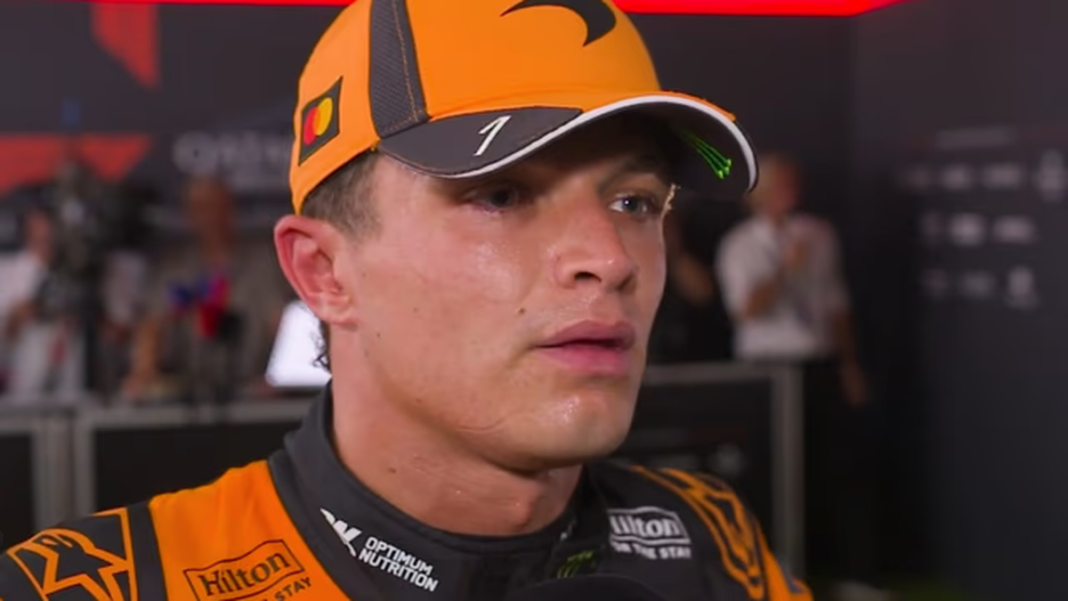 Lando Norris y Franco Colapinto durante el Gran Premio de Azerbaiyán de Fórmula 1