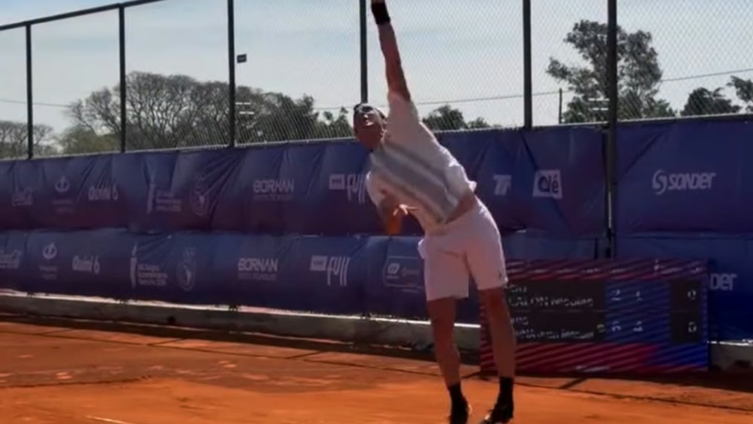 Juan Manuel La Serna y Lautaro Midón durante la final de dobles en los Juegos Suramericanos Santa Fe 2026