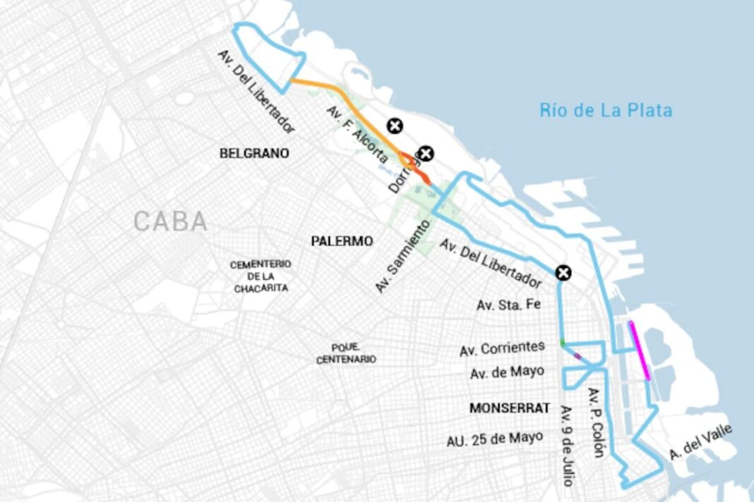 Corredores durante la maratón de Buenos Aires