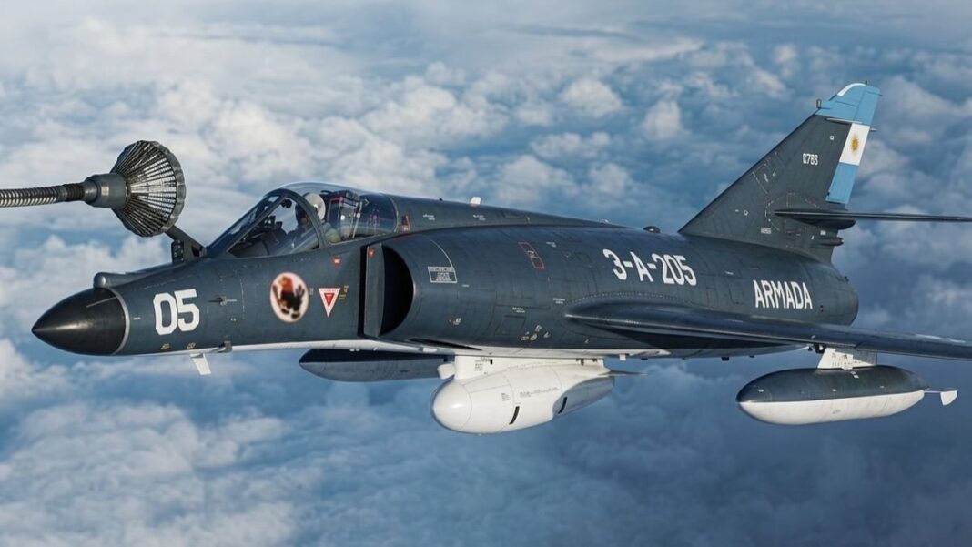 Aeronave Super Étendard de la Armada Argentina