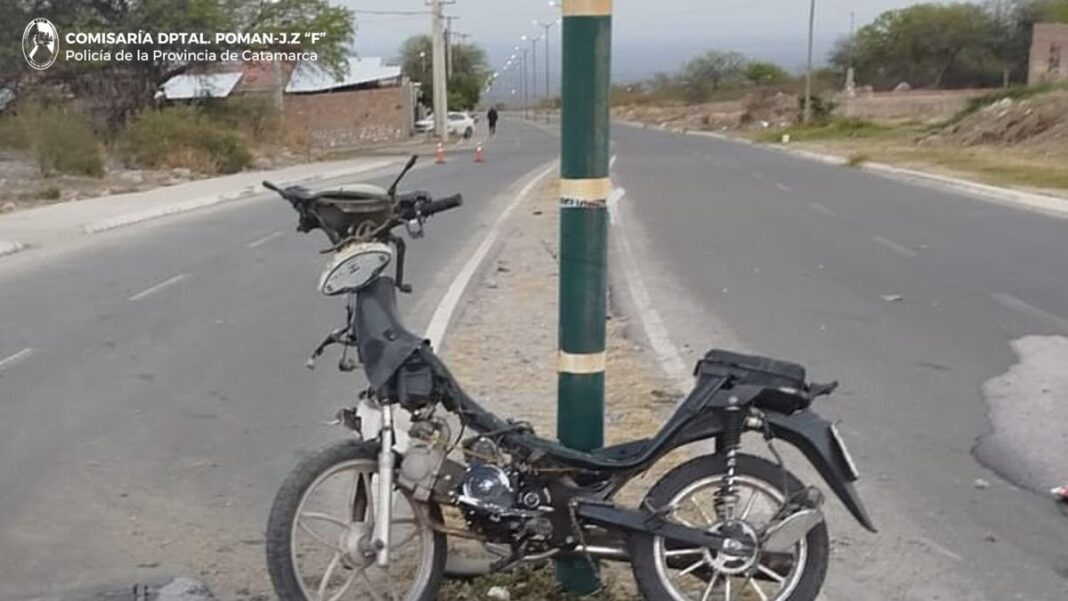 Motocicletas involucradas en siniestro vial en Pomán