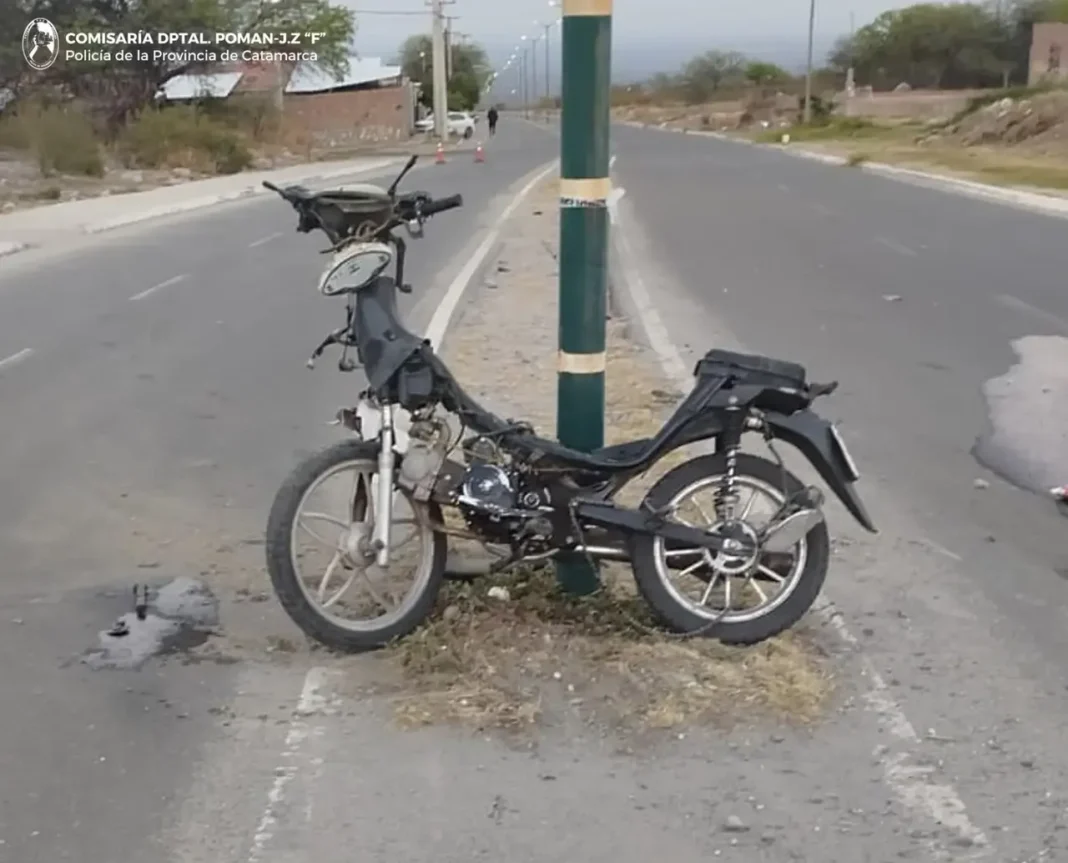 Motocicletas involucradas en siniestro vial en Pomán