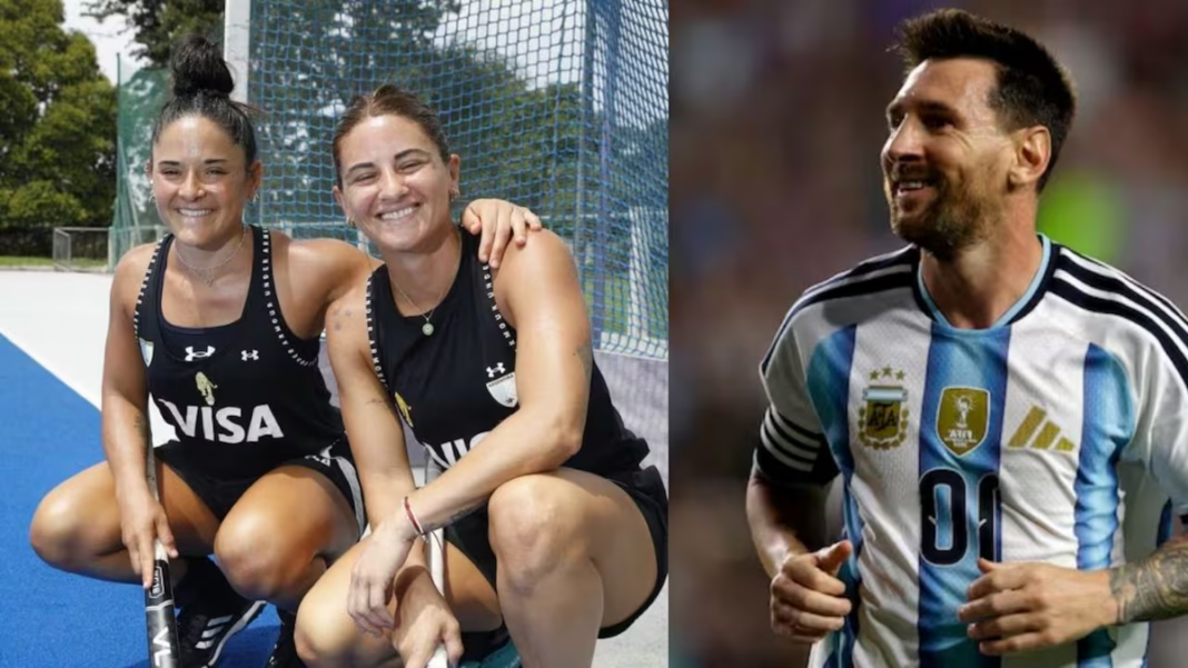 Vicky Granatto, jugadora de Las Leonas, durante un partido