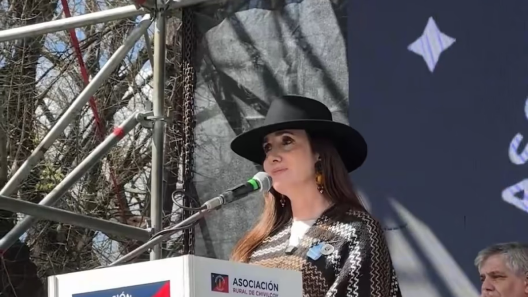 Victoria Villarruel en la 74° Exposición Rural de Chivilcoy