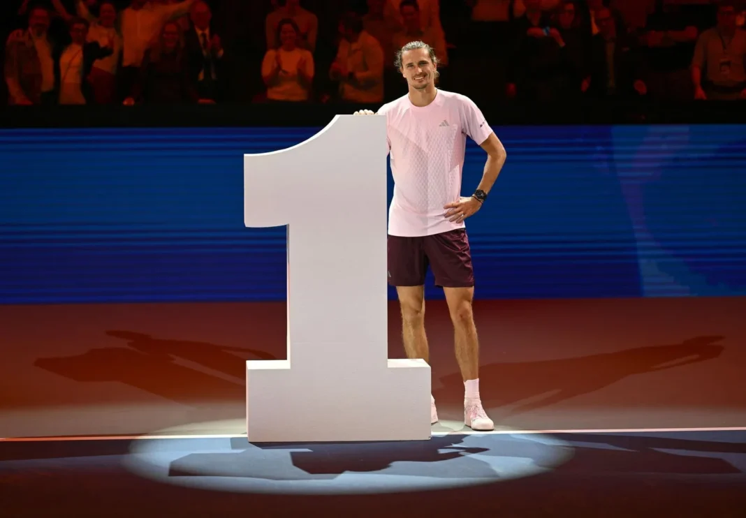 Alexander Zverev celebrando su victoria en el ATP 500 de Viena