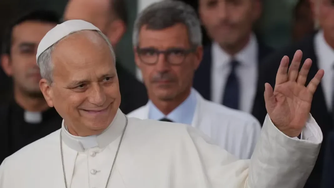 El papa León XIV durante una aparición pública