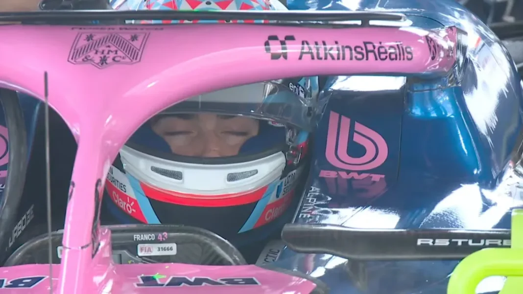Franco Colapinto abandonó el GP de Estados Unidos tras un choque con Arvid Lindblad