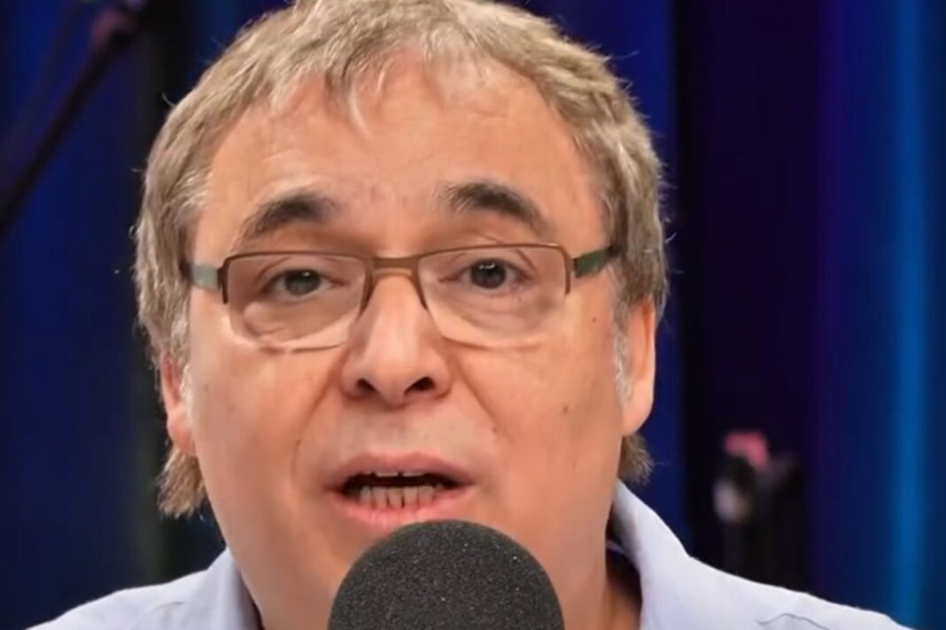 Gabriel Rolón durante una entrevista televisiva