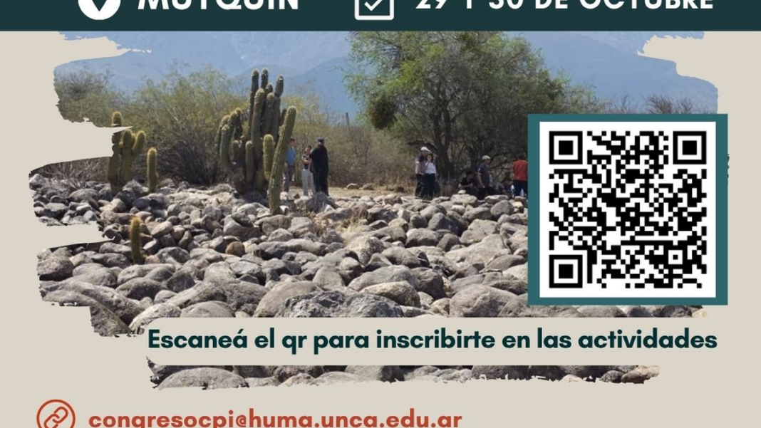 Flyer oficial de las Jornadas Preparatorias del X Congreso de Ciudades y Pueblos del Interior en Mutquín