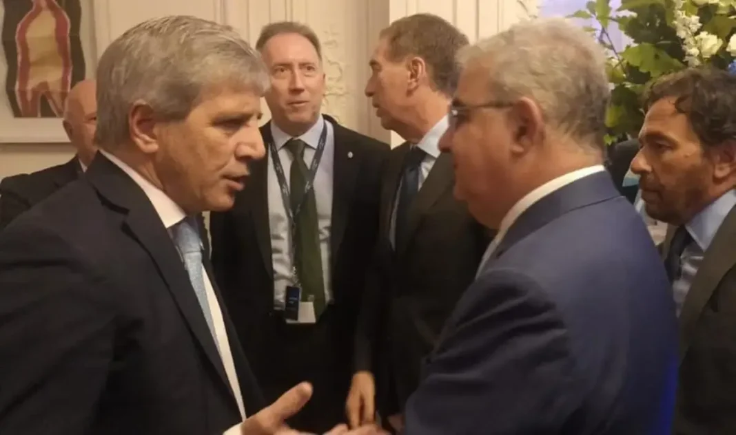 Gobernador Raúl Jalil durante su participación en la Argentina Week en París