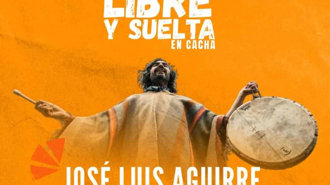 José Luis Aguirre, folklorista cordobés, durante una presentación en vivo