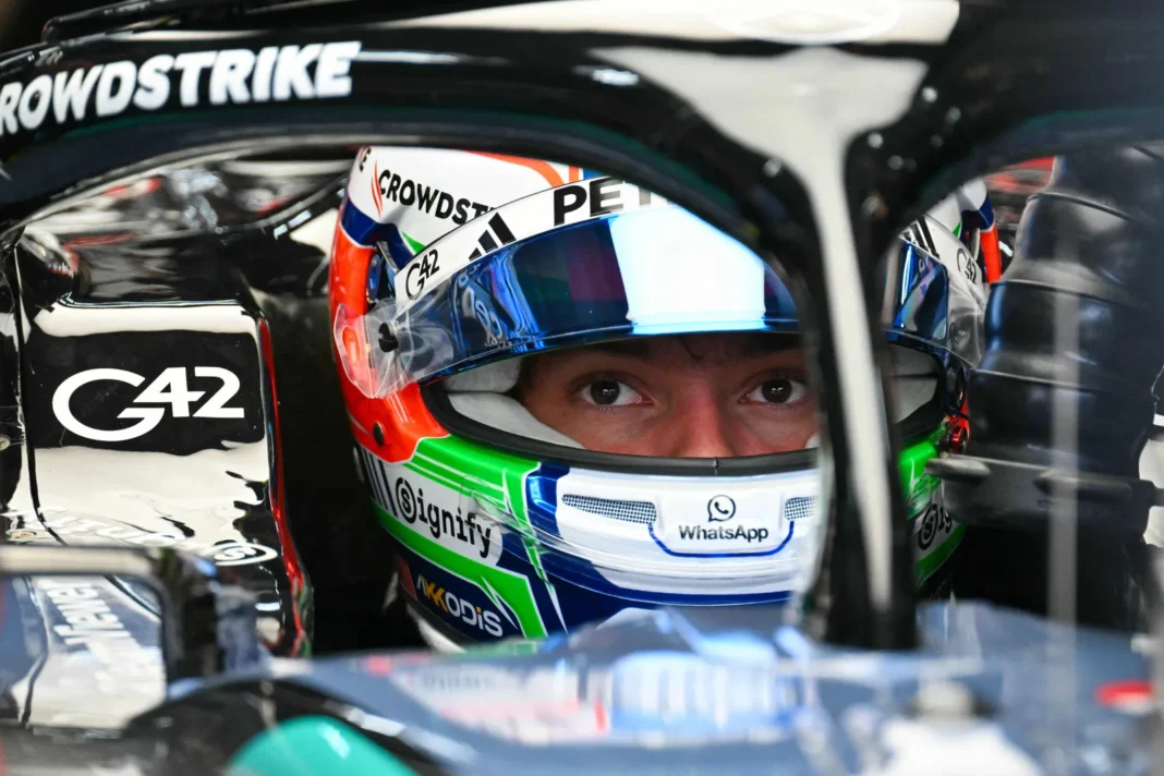 Andrea Kimi Antonelli, piloto de Mercedes, en el circuito de Austin