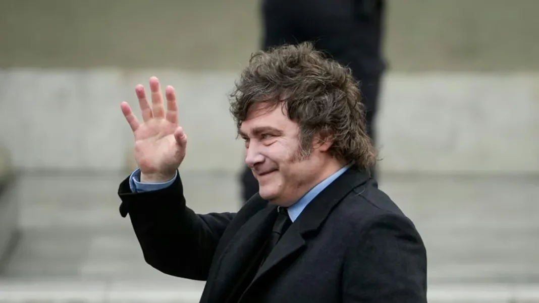 Javier Milei durante su visita a Estados Unidos