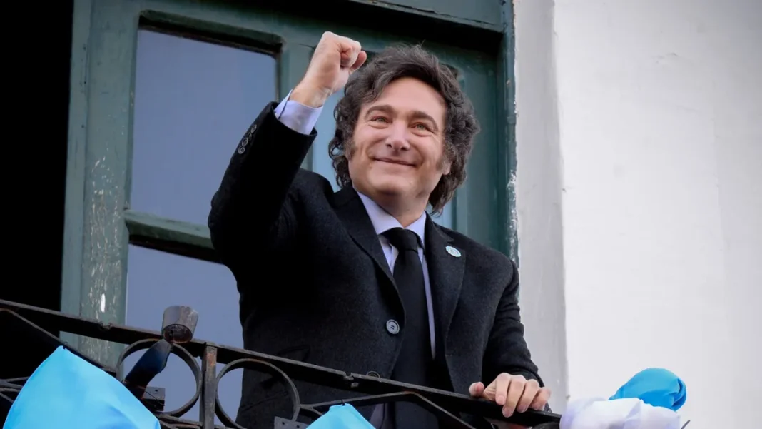 Presidente Javier Milei en un acto político