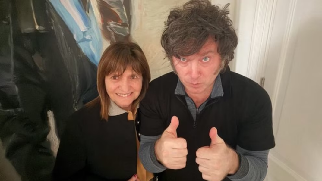 Javier Milei y Patricia Bullrich en la Quinta de Olivos