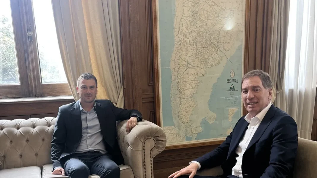 Francisco Monti y Diego Santilli en reunión
