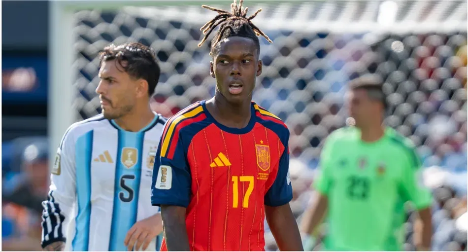 Nico Williams durante la final del Mundial 2026 entre España y Argentina