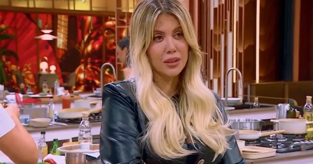 Wanda Nara en la alfombra roja del estreno de su película